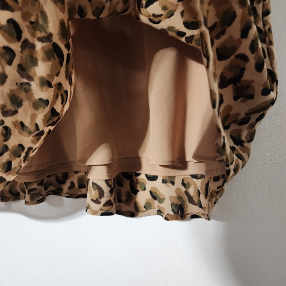 Vintage nine and company leopard cheetah 🐆 print midi skirt - Picture 8 of 9